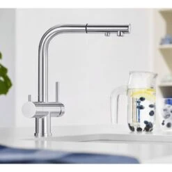 Blanco FONTAS-S II Filter Kitchen Mixer Tap With Pull-Out Hose - HP Chrome - 525198