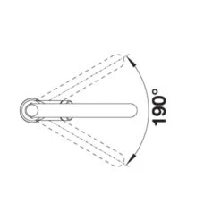 Blanco CARENA-S Vario Pull-Out Spout Silgranit Look Dual Finish Kitchen Tap - Volcano Grey - 526930 -Home Kitchen blanco 526930 swivel dimensions