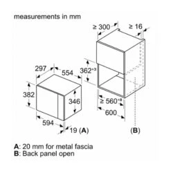 Bosch Series 4 BEL523MS0B Built-In Microwave Oven - Stainless Steel -Home Kitchen bosch bel523ms0b 7