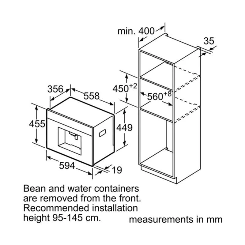 Bosch Series 8 CTL636ES6 Built-In Coffee Machine - Stainless Steel 10 Bosch Series 8 CTL636ES6 Built-In Coffee Machine - Stainless Steel - Image 8