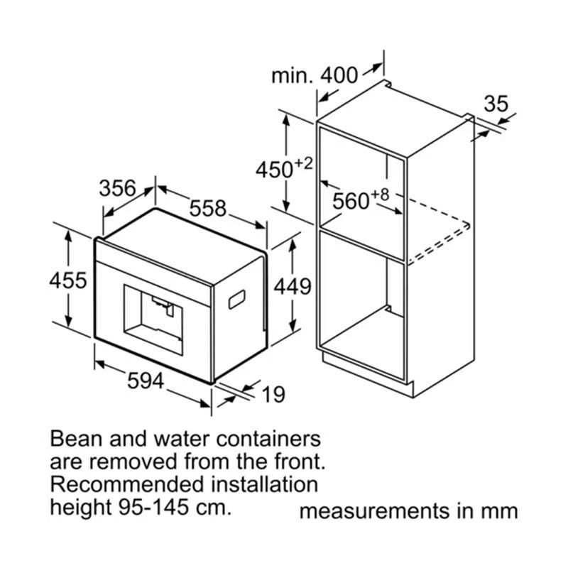 Bosch Series 8 CTL636ES6 Built-In Coffee Machine - Stainless Steel 11 Bosch Series 8 CTL636ES6 Built-In Coffee Machine - Stainless Steel - Image 9