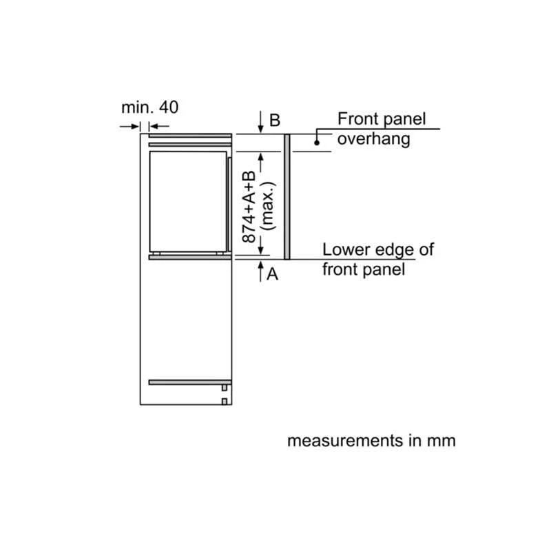 Bosch Series 6 GIV21AFE0 Built-In Low Frost Freezer - White 8 Bosch Series 6 GIV21AFE0 Built-In Low Frost Freezer - White - Image 6