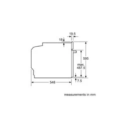 Bosch Series 8 HBG634BS1B Built-In Single Oven - Brushed Steel -Home Kitchen bosch hbg634bs1b 6