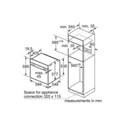 Bosch Series 8 HBG634BS1B Built-In Single Oven - Brushed Steel -Home Kitchen bosch hbg634bs1b 7