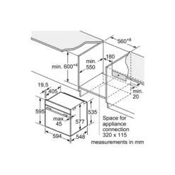 Bosch Series 8 HBG634BS1B Built-In Single Oven - Brushed Steel -Home Kitchen bosch hbg634bs1b 9