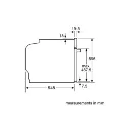 Bosch Series 8 HBG674BS1B Built-In Single Oven - Stainless Steel -Home Kitchen bosch hbg674bs1b 6