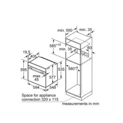 Bosch Series 8 HBG674BS1B Built-In Single Oven - Stainless Steel -Home Kitchen bosch hbg674bs1b 7