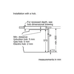 Bosch HBS534BB0B Series 4 Built-In Single Electric Oven - Black -Home Kitchen bosch hbs534bb0b 7