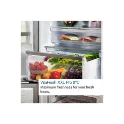 Bosch Series 4 KFN96VPEAG Free-Standing Frost Free Fridge Freezer - Metallic Silver -Home Kitchen bosch kfn96vpeag 7
