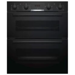 Bosch Series 4 Built-Under Double Electric Oven - Black - NBS533BB0B