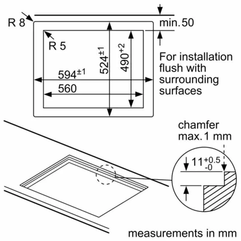 Bosch Series 6 PPP6A6B90 60cm Black Glass Gas Hob 10 Bosch Series 6 PPP6A6B90 60cm Black Glass Gas Hob - Image 8
