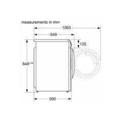 Bosch Series 4 WNA134U8GB Free-Standing 8/5kg 1400rpm Washer Dryer - White -Home Kitchen bosch wna134u8gb 9