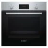 Bosch Series 2 Built-In Single Electric Oven - Brushed Steel - HHF113BR0B -Home Kitchen bosch hhf113br0b series 2 built in single oven