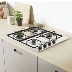 Candy Moderna CHW6LPX 60cm Gas Hob - Stainless Steel -Home Kitchen c a candy moderna chw6lpx 60cm gas hob lifestyle3