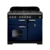 Rangemaster Classic Deluxe 100 Dual Fuel Blue Chrome - CDL100DFFRB/C -Home Kitchen c d cdl100dffrbc