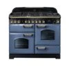 Rangemaster Classic Deluxe 110 Dual Fuel Stone Blue/Brass - CDL110DFFSB/B -Home Kitchen c d cdl110dffsbb