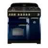 Rangemaster Classic Deluxe 90 Dual Fuel Blue Brass - CDL90DFFRB/B -Home Kitchen c d cdl90dffrbb