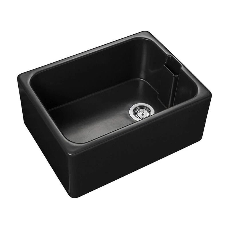 Rangemaster Farmhouse Belfast 1 Bowl Fire Clay Ceramic Kitchen Sink - Anthracite - CFBL595AN/ 4 Rangemaster Farmhouse Belfast 1 Bowl Fire Clay Ceramic Kitchen Sink - Anthracite - CFBL595AN/ - Image 2