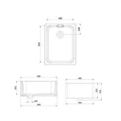 Rangemaster Farmhouse Belfast 1 Bowl Fire Clay Ceramic Kitchen Sink - Anthracite - CFBL595AN/ 9 Rangemaster Farmhouse Belfast 1 Bowl Fire Clay Ceramic Kitchen Sink - Anthracite - CFBL595AN/ -Home Kitchen c f cfbl595an 4