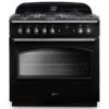 Rangemaster Classic FX 90 Dual Fuel Range Cooker - Black & Chrome - CLAS90FXDFFBL/C 1 Rangemaster Classic FX 90 Dual Fuel Range Cooker - Black & Chrome - CLAS90FXDFFBL/C -Home Kitchen c l clas90fxdffblc