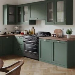 Rangemaster Classic FX 90 Dual Fuel Range Cooker - Stone Blue & Brass - CLAS90FXDFFSB/B -Home Kitchen c l clas90fxdffsbb 6