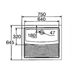 Thomas Denby Large Ceramic Laundry Sink - White - CLL -Home Kitchen c l cll 4