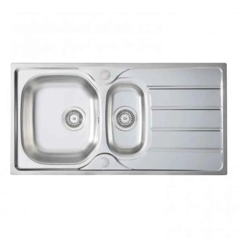 Prima 1.5 Bowl Stainless Steel Kitchen Sink & Single Lever Tap Pack - CPR042 5 Prima 1.5 Bowl Stainless Steel Kitchen Sink & Single Lever Tap Pack - CPR042 - Image 3