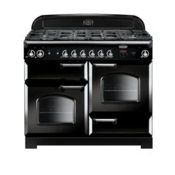 Rangemaster Classic 110 Dual Fuel Black Cooker CLAS110DFFBL/C