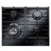 Rangemaster Eclipse 60CM 4 Zone Burner Gas Hob - Black Glass - ECL60HPNGFBL/BL