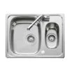 Leisure Euroline 1.5 Bowl Inset Kitchen Sink - Polished Stainless Steel - EL650/ -Home Kitchen e l el650