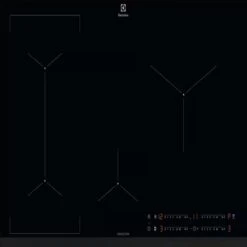 Electrolux KIV834 80cm Induction Hob - Black -Home Kitchen e l electrolux kiv834 front