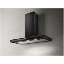 Elica Adéle 90cm Chimney Cooker Hood - Matt Black - ADELE-MATB-90