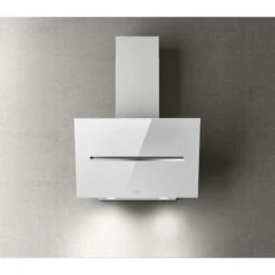 Elica Shy 60cm Chimney Cooker Hood - White Glass - PRF0166934