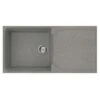 Reginox EGO 480 Elleci Granite 1 Bowl Kitchen Sink - Reversible Metaltek Titanium - EGO 480 TT 2 Reginox EGO 480 Elleci Granite 1 Bowl Kitchen Sink - Reversible Metaltek Titanium - EGO 480 TT -Home Kitchen ego480tt