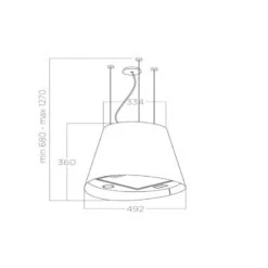 Elica PRF0147730A Juno Urban 50cm Island Cooker Hood - Zinc 7 Elica PRF0147730A Juno Urban 50cm Island Cooker Hood - Zinc -Home Kitchen elica prf0147730a dimensions