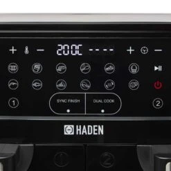 Haden 9 Litre (2 X 4.5L) Dual Basket Air Fryer - 206978 -Home Kitchen h a haden dual air fryer 206978 3