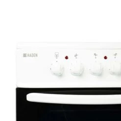 Haden HE50DOMW 50cm Double Oven With Ceramic Hob - White - HE50DOMW 11 Haden HE50DOMW 50cm Double Oven With Ceramic Hob - White - HE50DOMW -Home Kitchen h a haden he50domw 4