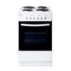 Haden HES60W 60cm 64 Litre Electric Cooker With Solid Plate Hob - White - HES60W -Home Kitchen h a haden hes60w