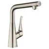 Hansgrohe Metris Select M71 Single Lever Kitchen Mixer Tap 320 - Stainless Steel - 14785800
