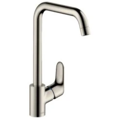 Hansgrohe Focus M41 Single Lever Kitchen Mixer 260 Tap Single Spray Mode - Stainless Steel - 31820800