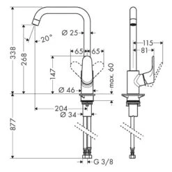 Home Kitchen 13 Home Kitchen -Home Kitchen h a hansgrohe 31820800 dimensions