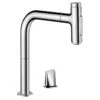 Hansgrohe Metris Select M71 2-Hole Single Lever Kitchen Tap Mixer 200 With Pull-Out Spray & Sbox 2 Spray Modes - Chrome - 73818000 -Home Kitchen h a hansgrohe 73818000