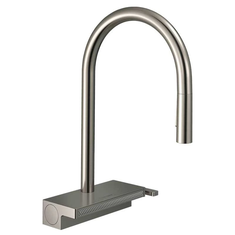 Hansgrohe Aquno Select M81 Single Lever Kitchen Mixer Tap 170 With Pull-Out Spray & Sbox 3 Spray Modes - Stainless Steel - 73831800 3 Hansgrohe Aquno Select M81 Single Lever Kitchen Mixer Tap 170 With Pull-Out Spray & Sbox 3 Spray Modes - Stainless Steel - 73831800