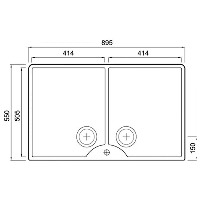 Thomas Denby Heritage 900 Ceramic Double Bowl Kitchen Sink - White - HER900 4 Thomas Denby Heritage 900 Ceramic Double Bowl Kitchen Sink - White - HER900 - Image 2