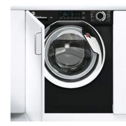 Hoover H300 HBWOS 69TAMCBE-80 B/I 1600rpm 9kg Washing Machine - Black W/Chrome Door