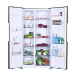 Hoover HHSBSO 6174XK F/S American Fridge Freezer - Stainless Steel -Home Kitchen h o hoover hhsbso6174xk inside2