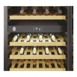Hoover H500 HWCB 60 UK/N 60cm Wine Cooler - Black Glass & Stainless Steel -Home Kitchen h o hoover hwcb60uk n inside1
