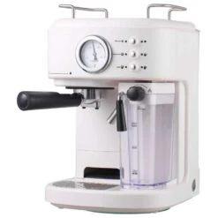 HOMCOM Auto Coffee Machine For Espressos Lattes And Cappuccinos - White - 800-078 -Home Kitchen homcom 800078 4