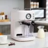 HOMCOM Auto Coffee Machine For Espressos Lattes And Cappuccinos - White - 800-078 2 HOMCOM Auto Coffee Machine For Espressos Lattes And Cappuccinos - White - 800-078 -Home Kitchen homcom 800078 lifestyle1