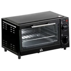 HOMCOM 750W 9 Litre Mini Countertop Oven & Grill - Black - 800-088 15 HOMCOM 750W 9 Litre Mini Countertop Oven & Grill - Black - 800-088 -Home Kitchen homcom 800088